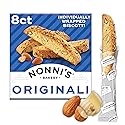 Nonni's Originali Almond Biscotti, Individually Wrapped Italian Cookie Snacks, 8 Servings (Pack of 1)