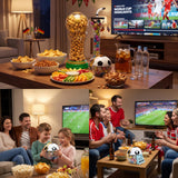 Soccer Football Filled Gummy Candy Ball Party Bucket - 70 Count Fruit Chews