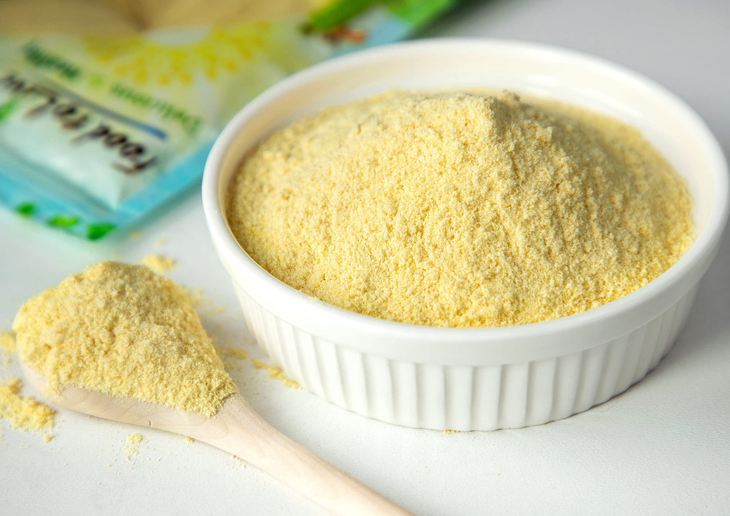 Food to Live Organic Corn Flour, 1.5 Pounds Non-GMO, Whole Grain, Finely Ground Meal, Vegan, Kosher, Bulk Yellow Milled Maize. Great for Cooking