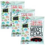 3 x Free From Fellows Sugar Free Midget Gems Sweets 3.5oz