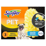 Swiffer Duster Multi-Surface Pet Heavy Duty Refills with Febreze Odor Defense, 3Count
