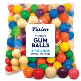 Gumballs 1 Inch - 3 Pound Bag - Gum Balls For Gumball Machine - Gumballs Bulk - Gum Ball Machine Refill - Assorted Fruit Flavor - Bubble Gum