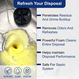 GymAora Garbage Disposal Cleaner & Deodorizer Foaming Tablets - Deep Cleans, Reduces Odors & Freshens Kitchen Sink Drain, Disposal Cleaner Tablets