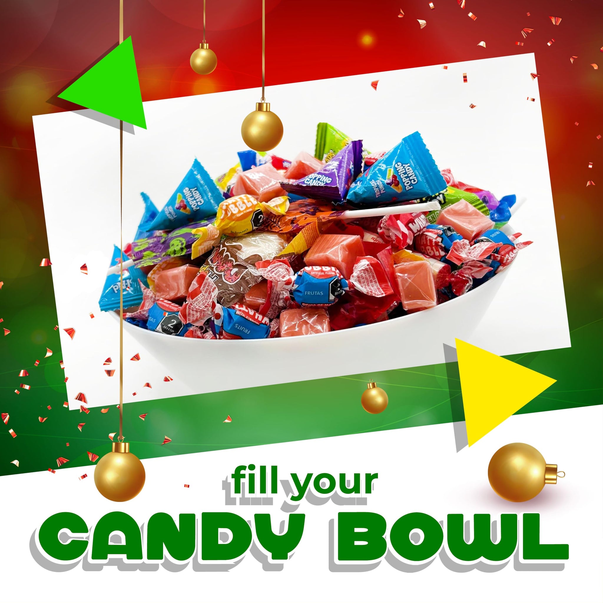 Candy Variety Pack | 10 Pound Box | Bulk Candy for Classroom | Party Mix Individually Wrapped | Popping Rocks, Lollipops, Gum, Caramels, Taffies |