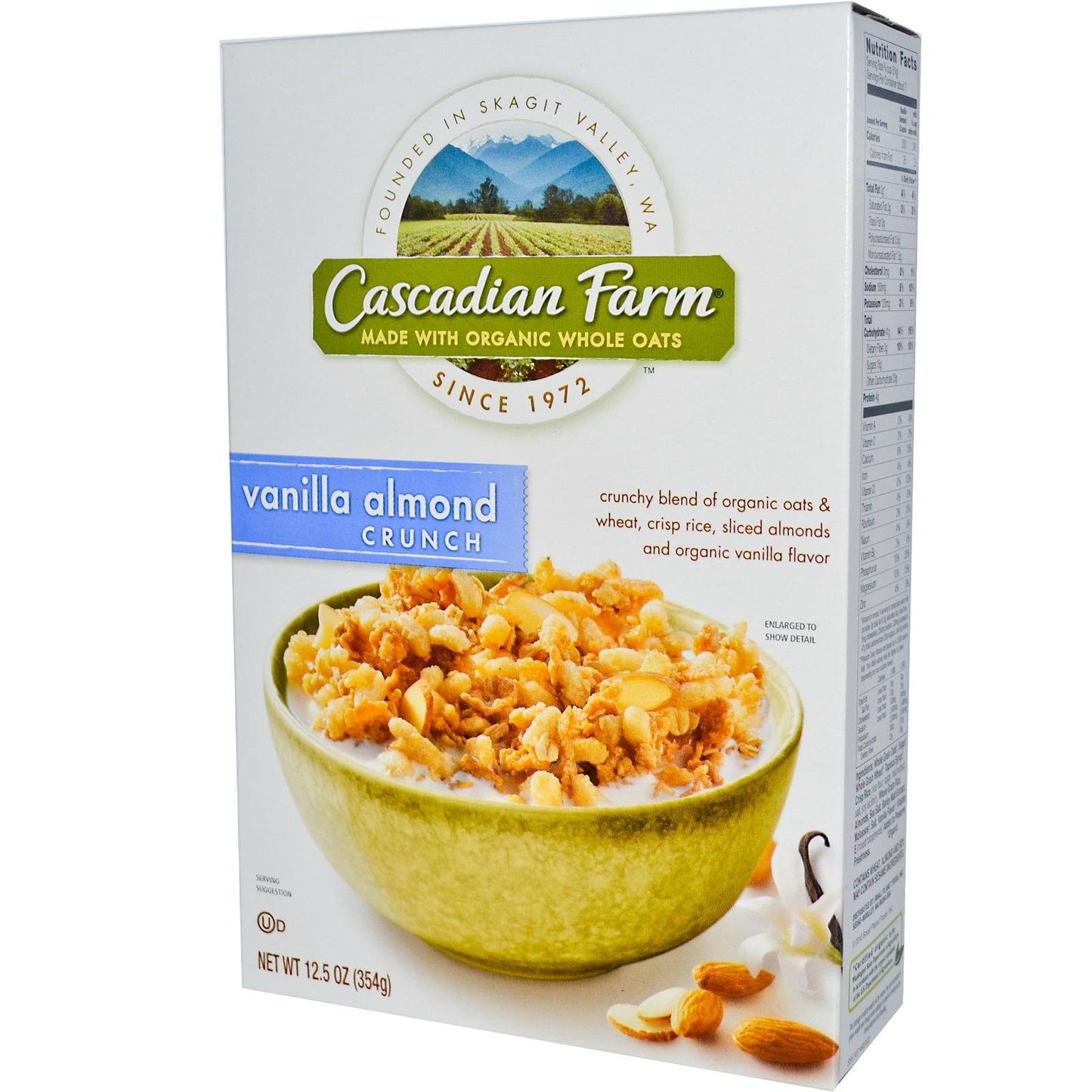 Cascadian Farms Cereal Vanilla Almond Crunch -- 12.5 oz