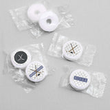 Shoots and Scores - Hockey Party Favors - Round Candy Stickers - 108pc