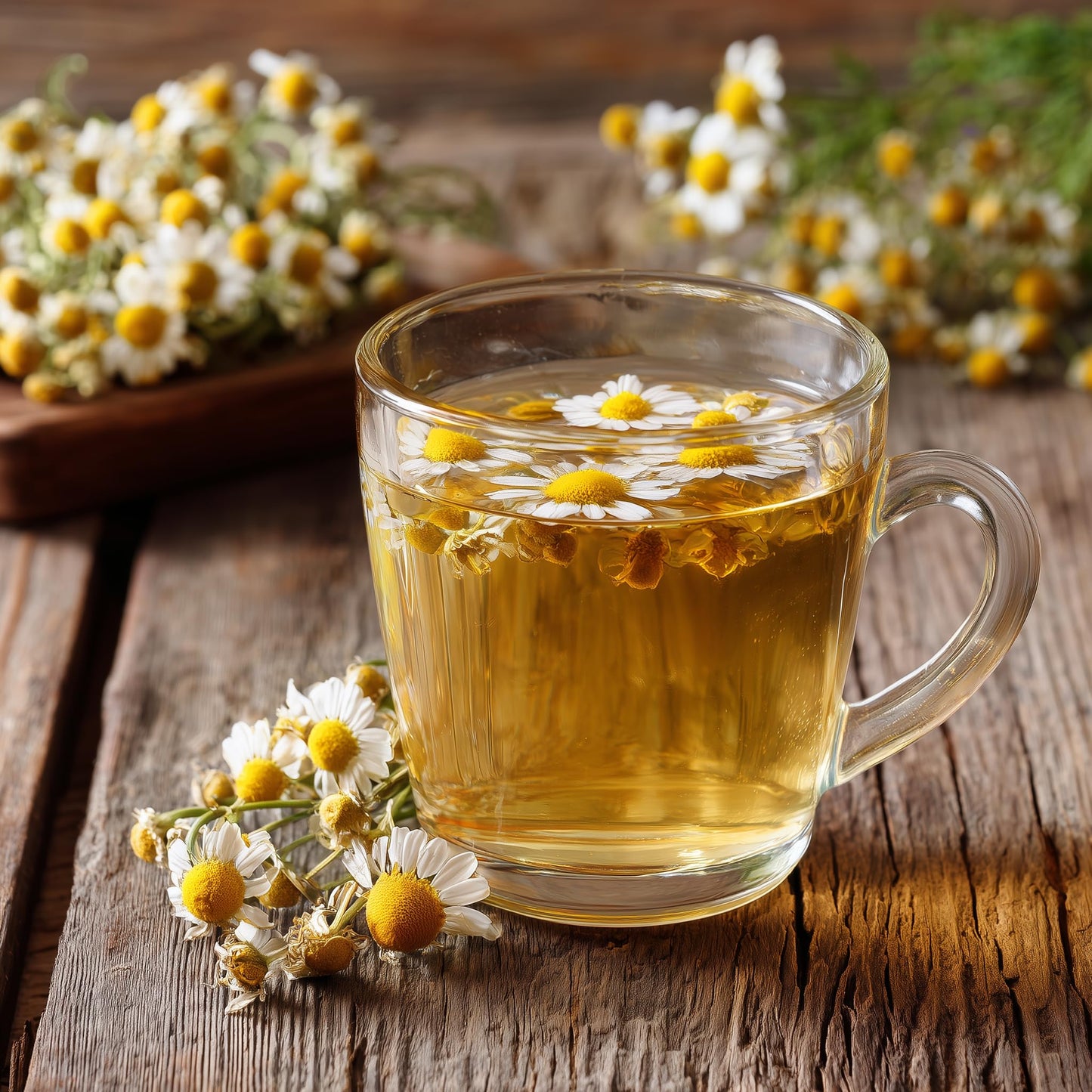 SavorSatch Whole Dried Chamomile Flowers - 1 oz Resealable Pouch | Herbal Tea Ingredient for Calming Tea, Skincare, Infusions & Relaxation