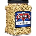 Gourmet Toasted Pine Nuts by It's Delish, 40 OZ (2.5 lbs.) Jumbo Container - Premium Pine Nuts Pignolias Dry Roasted - Healthy Snack, Topping