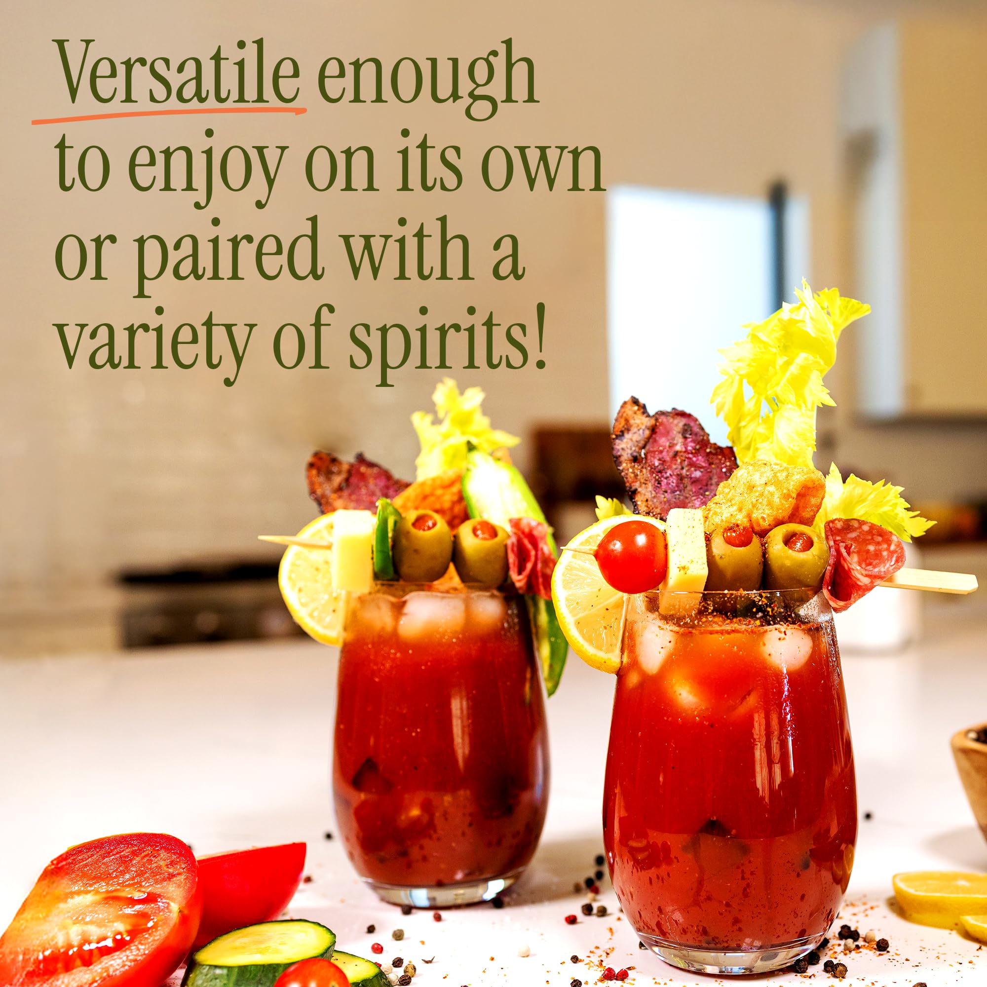 Diane Mina - Diane’s Original Bloody Mary Mixer | Crafted with Authentic Ingredients & Premium Italian San Marzano Tomatoes | Naturally Low in Sodium