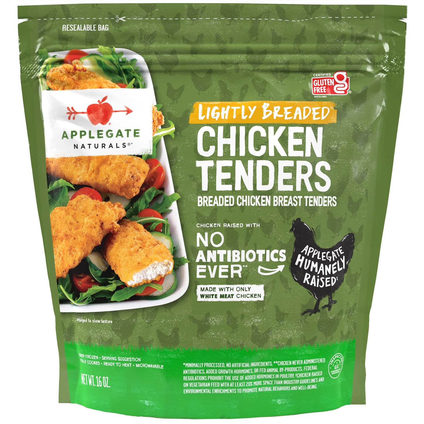 Applegate,Lightly Breaded Chicken Tenders,16oz