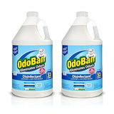 OdoBan Disinfectant Concentrate and Odor Eliminator, Made in the USA, Fresh Linen Scent, 2 Gallons