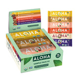 ALOHA Organic Plant Based Protein Bars - Sampler Pack 2nd Edition - 12 Bars, Vegan, Low Sugar, Gluten-Free, Paleo, Low Carb, Non-GMO, No Stevia, No