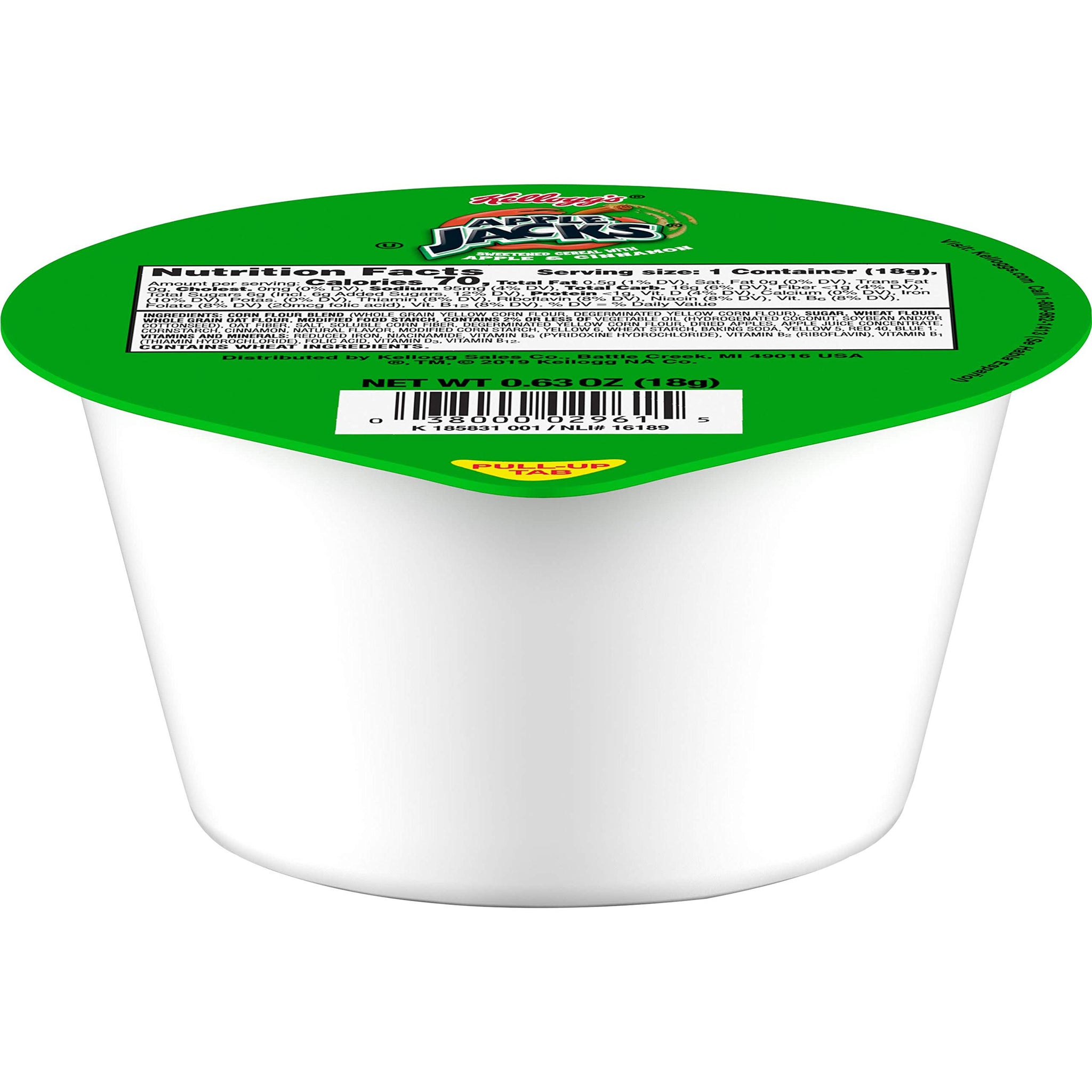 Kellogg's Apple Jacks, Breakfast Cereal, .63oz (96 Count)