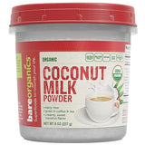 BareOorganics Coconut Milk Powder - Organic Powdered Coconut Milk, Vegan, Non-GMO, Gluten-Free, Non Dairy, 8 Oz