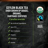 Frontier Co-op Organic Ceylon Black Tea, 1-Pound Bulk, High-Grown Orange Pekoe, Medium-Strong Tea Body, Kosher, Fair Trade