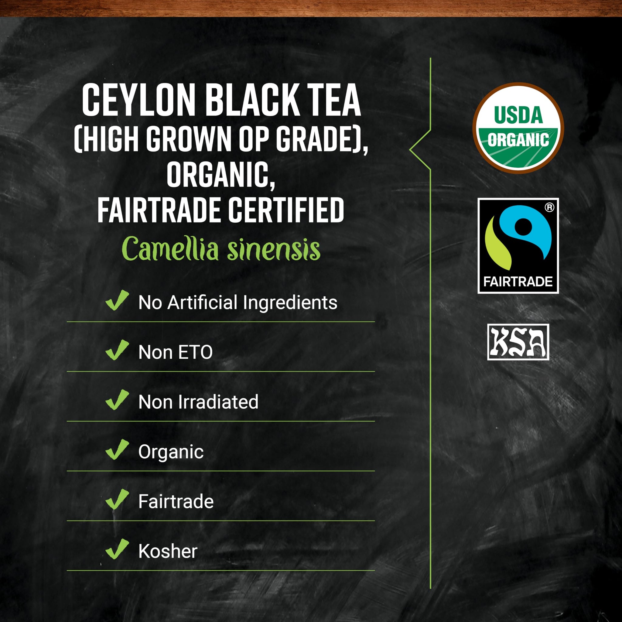 Frontier Co-op Organic Ceylon Black Tea, 1-Pound Bulk, High-Grown Orange Pekoe, Medium-Strong Tea Body, Kosher, Fair Trade