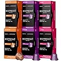 Bestpresso Coffee For Nespresso Original Machine 120 Aluminum Pods Certified Genuine Espresso Variety Pack Pods Compatible with Nespresso Original