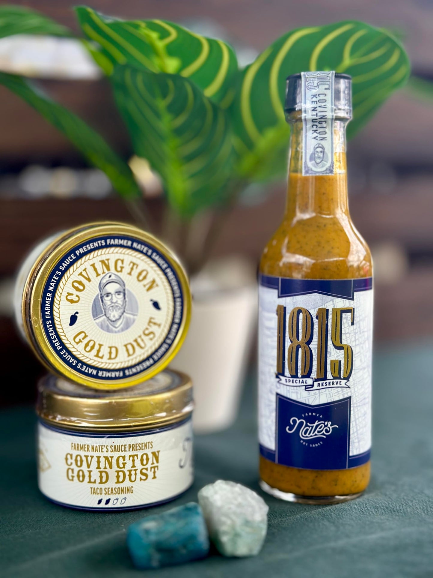 Farmer Nate's 1815 Special Reserve Hot Sauce - Gourmet Indian-Inspired Blend with Ghost Pepper, Chickpeas, Curry & Spices - Small Batch, Bold & Creamy