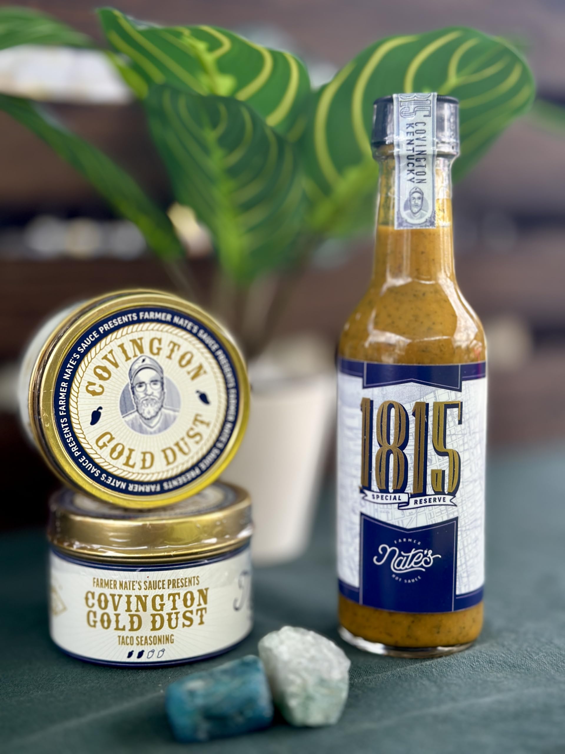 Farmer Nate's 1815 Special Reserve Hot Sauce - Gourmet Indian-Inspired Blend with Ghost Pepper, Chickpeas, Curry & Spices - Small Batch, Bold & Creamy