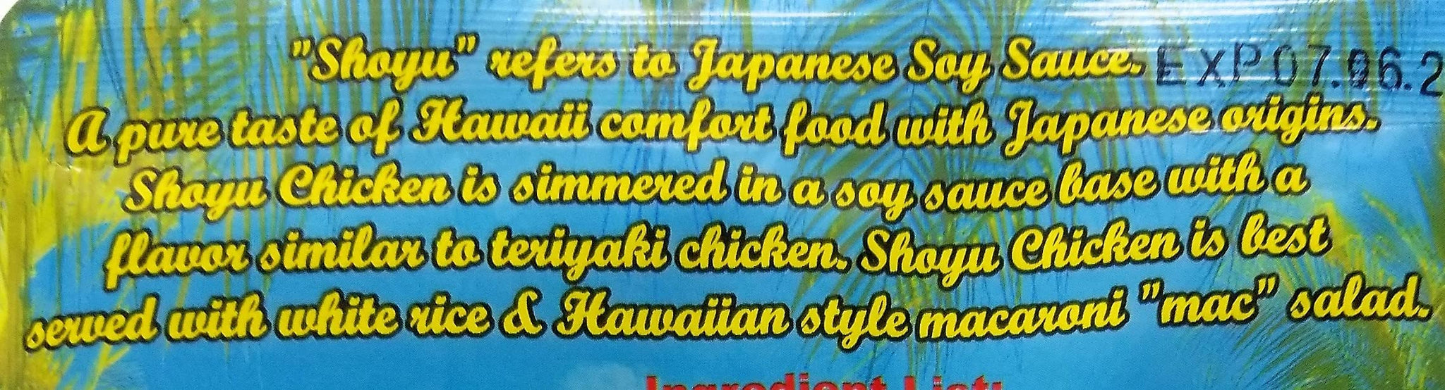 Hawaii's Best Hawaiian SHOYU CHICKEN Mix 9 oz