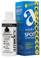 Amodex Ink & Spot Remover for Clothes, Leather and Skin - Removes Ink, Ballpoint, Sharpie, Grease and More, Works on Set-in Stains, Gentle but