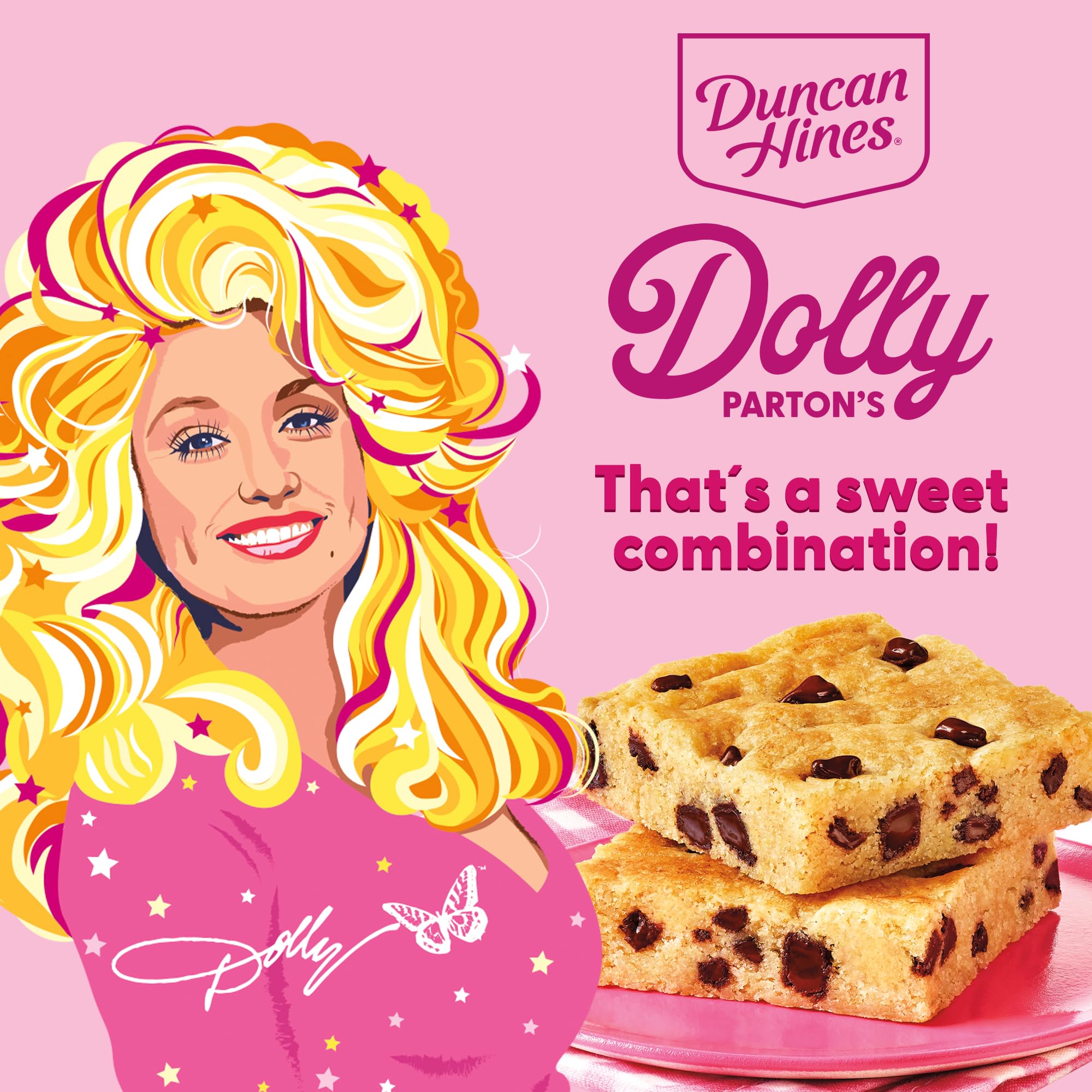 Duncan Hines Dolly Parton's Chocolate Chunk Blondie Bar Dessert Mix, 14.25 oz.