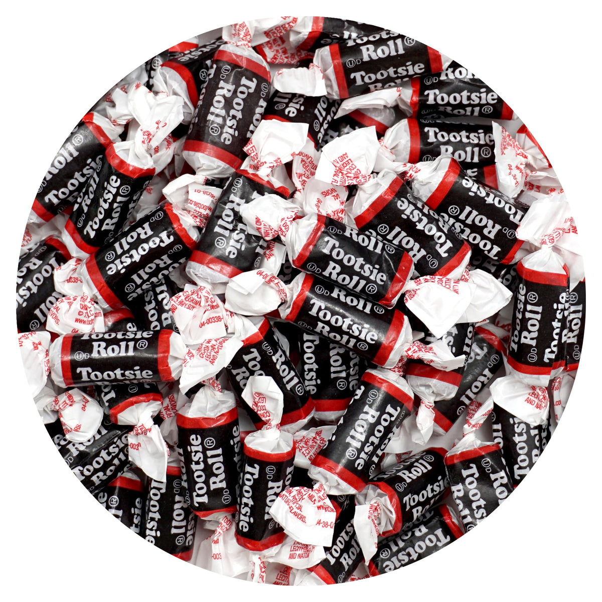 Tootsie Roll Midgees, 1lb Bulk Bag (Approx. 70 Pieces), Mini Chewy Candies, Individually Wrapped Bulk Candy, Chocolate Candies, The Hampton Popcorn