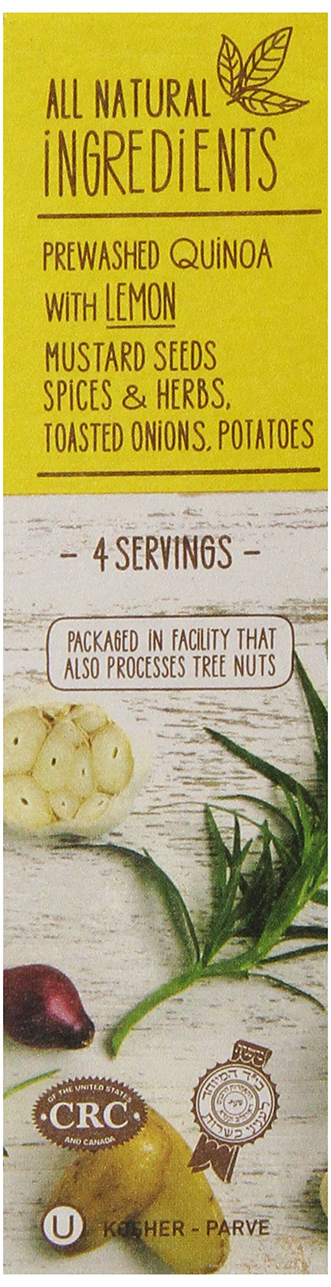 Pereg Lemon & Herbs Quinoa - 6 Oz - Superfood Quinoa Grain - Rich in Proteins, Fibres & Iron - Rice & Pasta Alternative - Non-GMO, Vegetarian & Vegan