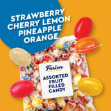 Arcor Fruit Filled Hard Candy - Assorted 2 Pounds Bulk Bag (Approx. 150 Pieces), Bon Bons Fruitfuls candy, Individually Wrapped Hard Candy. Pineapple