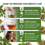 Jason Winters Classic Blend Herbal Tea with Chaparral - 5oz Loose Leaf Herbal Tea - Red Clover Tea & Herbalene Special Spice - Original Jason Winters