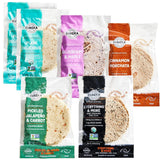 Eureka Tortilla Variety Pack | Artisanal Flour Tortillas | 2 Organic Plain Delicious, 1 Blueberry and Maple, 1 Cinnamon Horchata, 1 Pickled Jalapeño