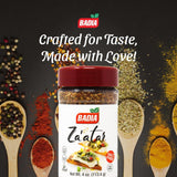 Badia Za'atar Mediterranean Seasoning Zaatar Blend, 4 oz - Sesame Seeds, Sumac, Spices - Salt Free, Kosher, Halal, No MSG & Gluten Free