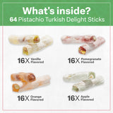 Eastanbul Turkish Delight, Turkish Delights Candy Assorted Flavor, 17.6oz
