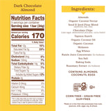 Simple Mills Soft Baked Dark Chocolate Almond Flour Bars, 5 ct, 1.19 oz each
