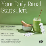 Arbonne Morning Matcha Green Tea Powder - Organic Japanese Matcha Powder with MCT Oil for Sustained Energy, Focus & Antioxidant Support - Vegan