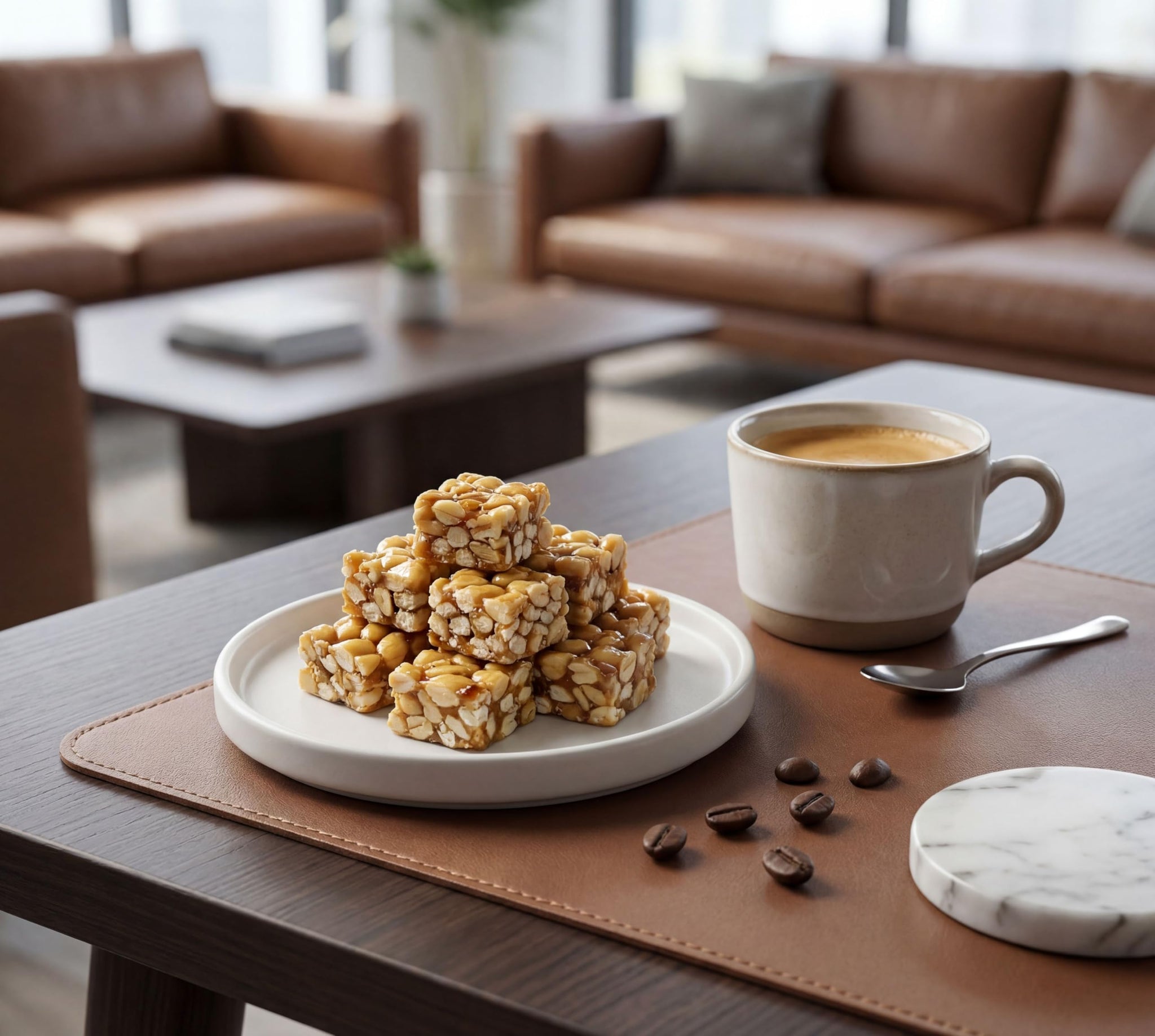 Old Fashioned Crunchy Peanut Squares - 4 lbs in a Resealable Bag to Ensure Freshness