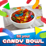 Gummy Worms Candy | 1 Pound Bag | Assorted Fruit Flavored | Gummy Candy with Chewy Texture | Classic Gummi Worms for Parties, Snacking and Candy