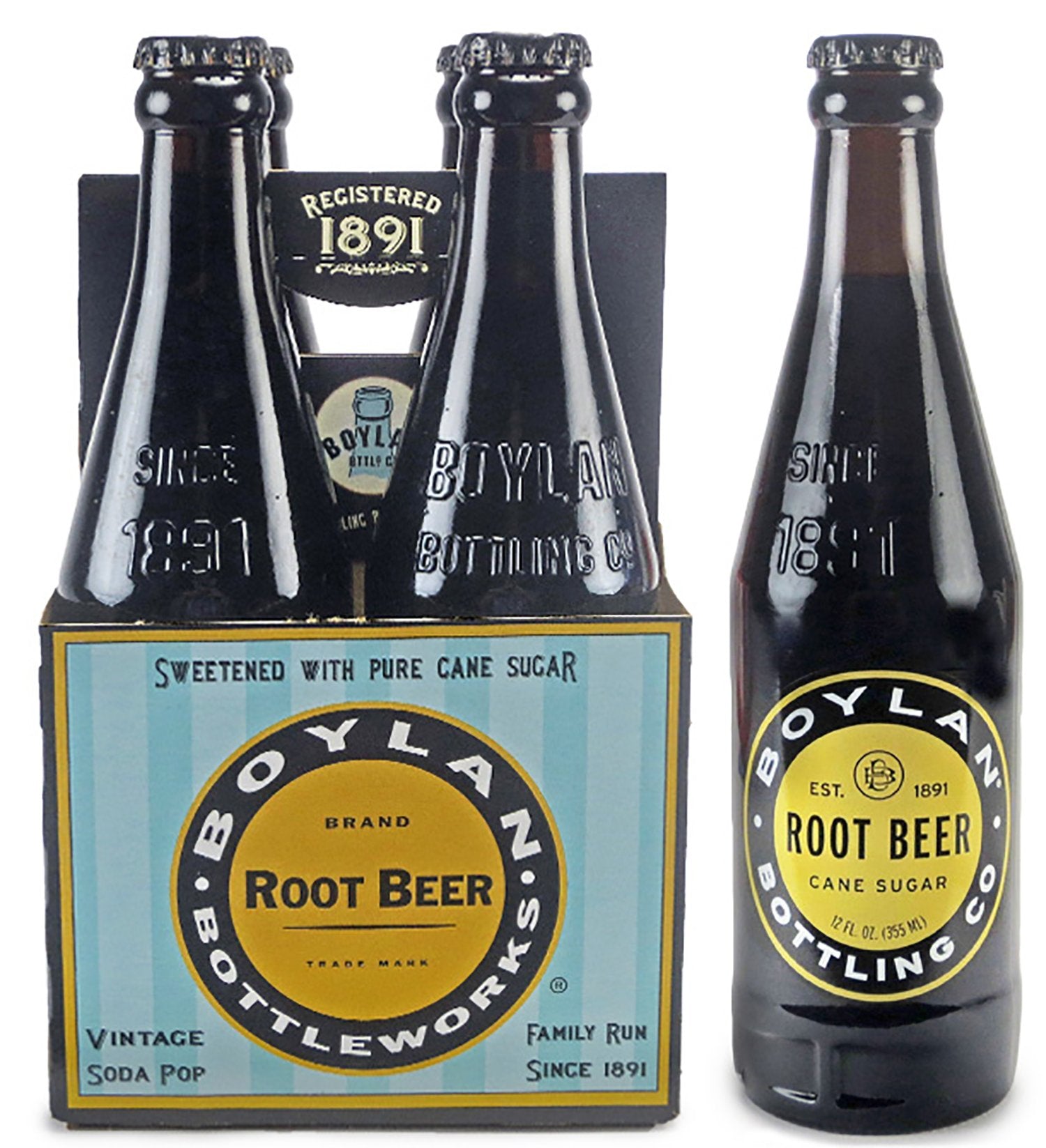 Boylan Soda, Root Beer, 12 Fl Oz, 12Count