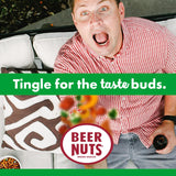 BEER NUTS Bar Mix w/Wasabi - Pretzels, Cheese Stix, Sesame Stix, Insane Grain & Wasabi Peas - 12oz Resealable Jar (Pack of 2)