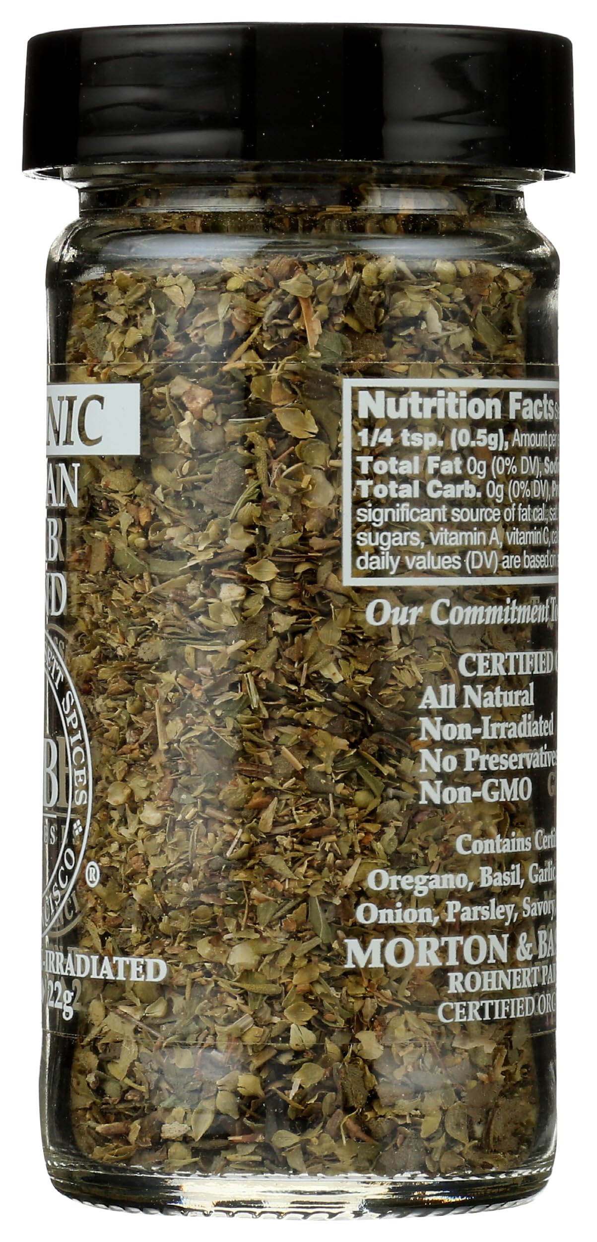 Morton & Bassett Organic Italian Herb Blend, 0.8 OZ