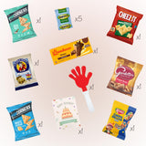 JUMBO JUMBLE Birthday Snack Box (50 count) Assortment Variety Care Package Birthday Snacks Gift Box for Kids, Teens, Boys, Girls, Men, Women, Office