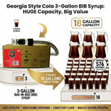 Bar Beverages Georgia Style Craft Cola (3 Gallon Bag-in-Box Syrup Concentrate) - Box Pours 18 Gallons of Cola - Use with Bar Gun, Soda Fountain or