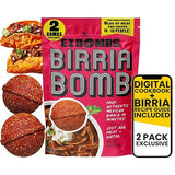 EZ Bombs Birria Bomb Seasoning, Pack of 2 - Authentic Mexican Spice Mix + Exclusive Digital Recipe Guide - Perfect for Tacos, Burritos, Nachos