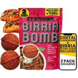 EZ Bombs Birria Bomb Seasoning, Pack of 2 - Authentic Mexican Spice Mix + Exclusive Digital Recipe Guide - Perfect for Tacos, Burritos, Nachos