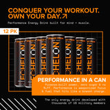 Echelon Performance Energy Drink Orange Cream - Zero Sugar, 200mg Natural Caffeine, Muscular Endurance, Nootropic Focus, Prebiotic Fiber, B Vitamins