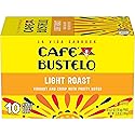 Café Bustelo Light Roast, Single Serve Coffee Pods, 10 Count (Pack of 1)