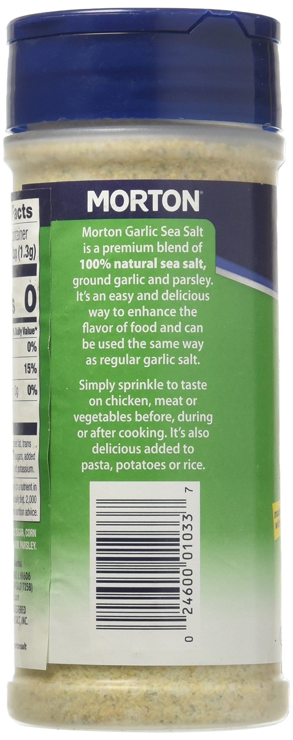 Mortons Sea Salt & Garlic, 8.5 oz