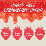 Maple Grove Farms Sugar-Free Strawberry-Flavored Pancake Syrup, 24 Ounce