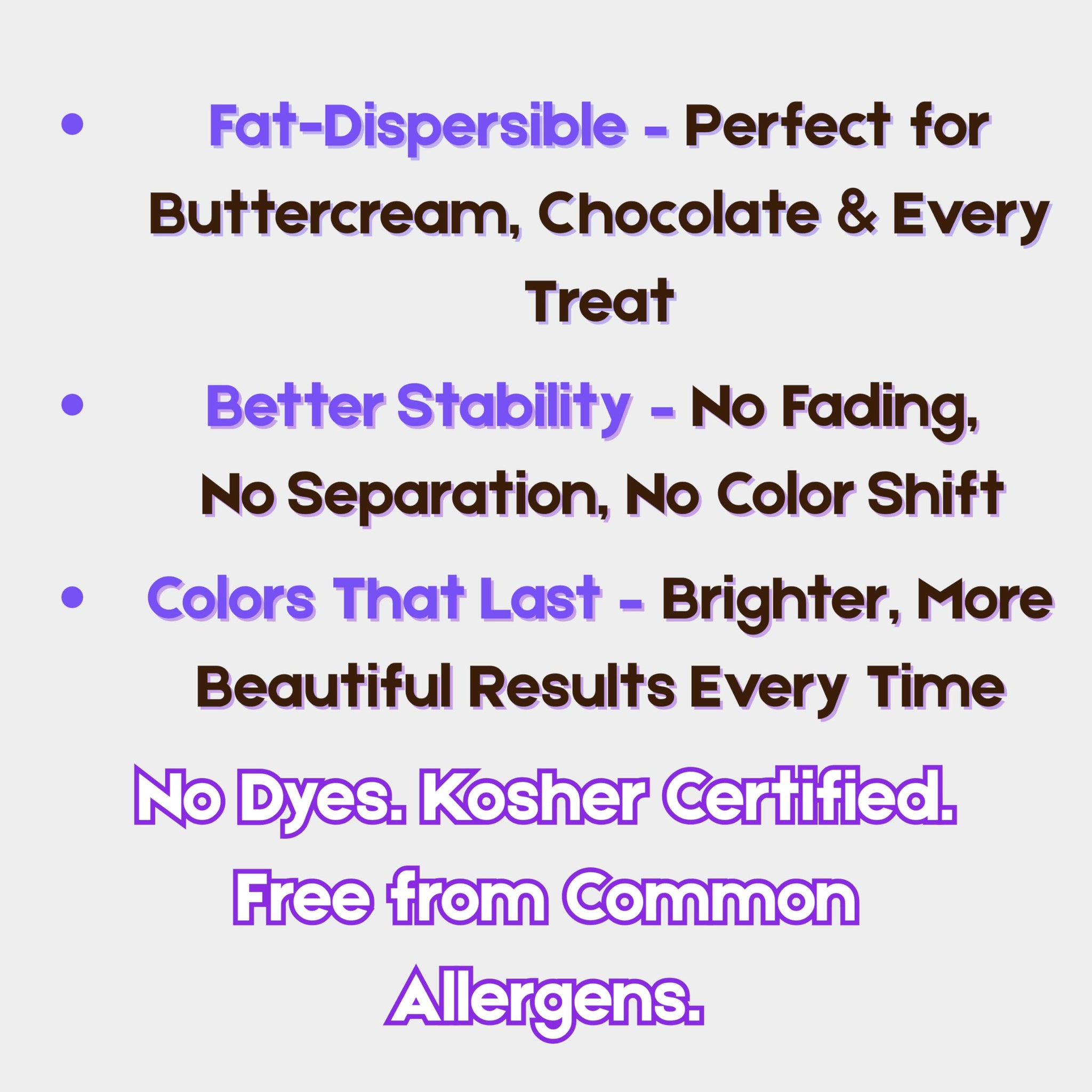 Bakerpan Black Oil-Based Dye-Free Food Coloring Powder - 30g - Chocolate Food Coloring, Coloring for Candy, Icing, Cakes