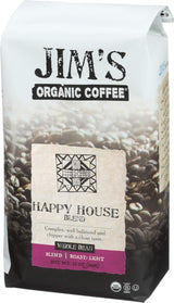 Jims Organic Coffee Happy House Blend, 12 oz